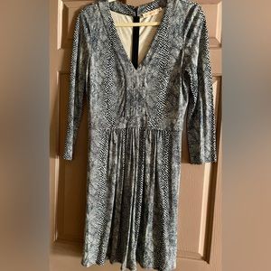 Tory Burch Snake Print Dress, navy blue/white, gorgeous!